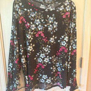 Long Sleeve Floral Blouse